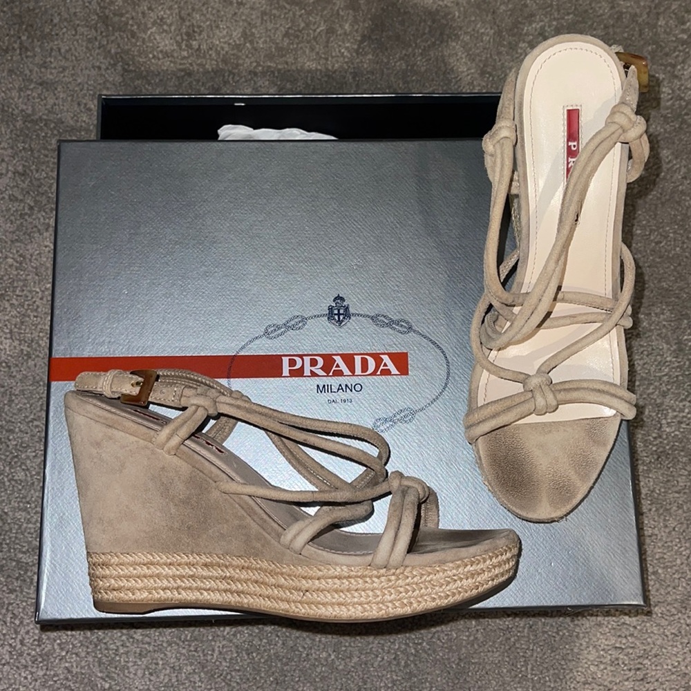 Vintage Prada Scamosciato Wedge